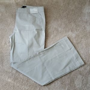 Beige ladies bootcut mid rise pants size 10
